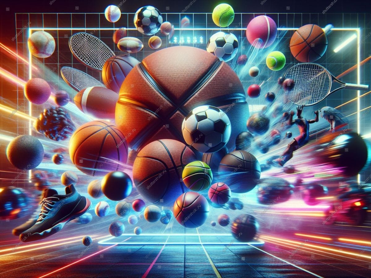 All sports Balls and symbols in one design